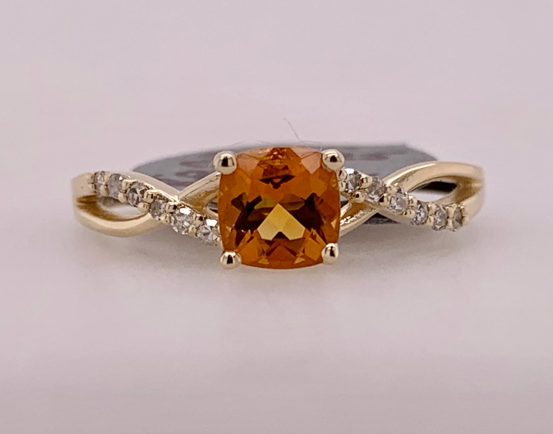 10K Diamond Birthstone Ring- November