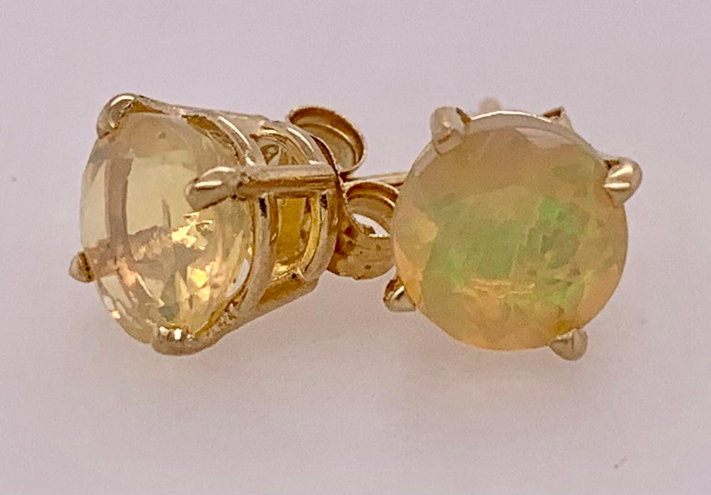 14K Ethiopian Opal Earrings