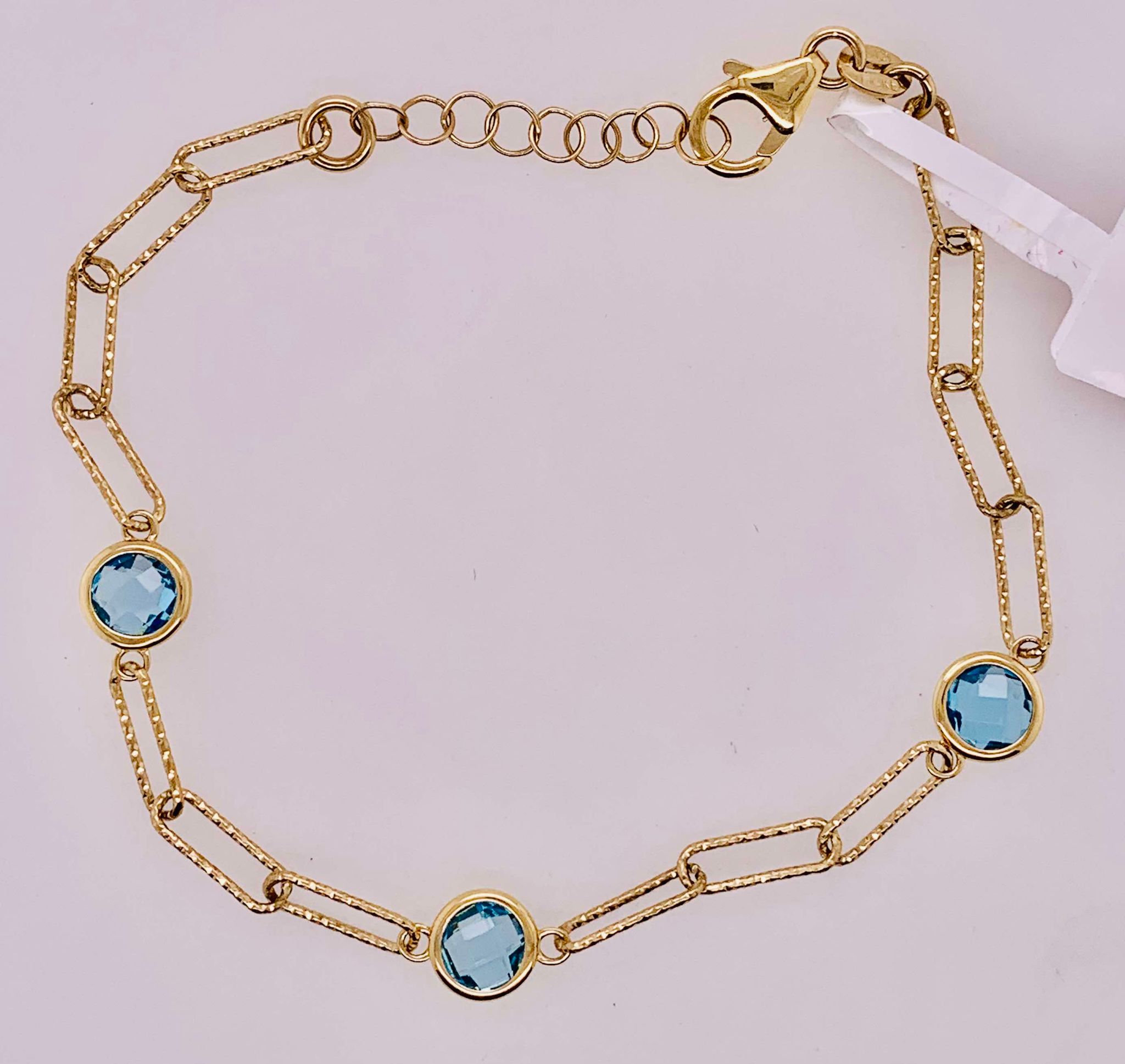 14K Topaz Bracelet