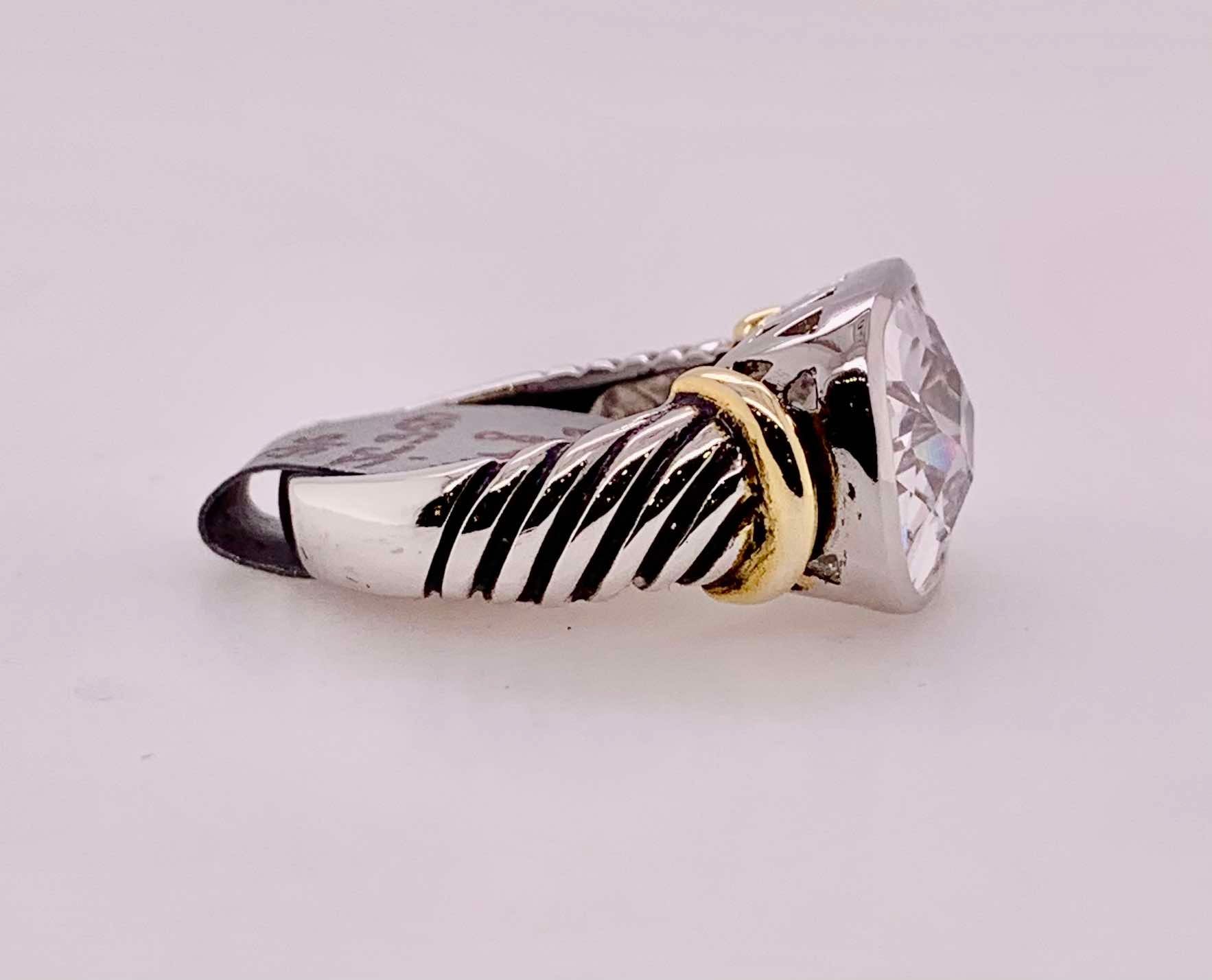 Sterling Silver Cubic Zirconia Ring