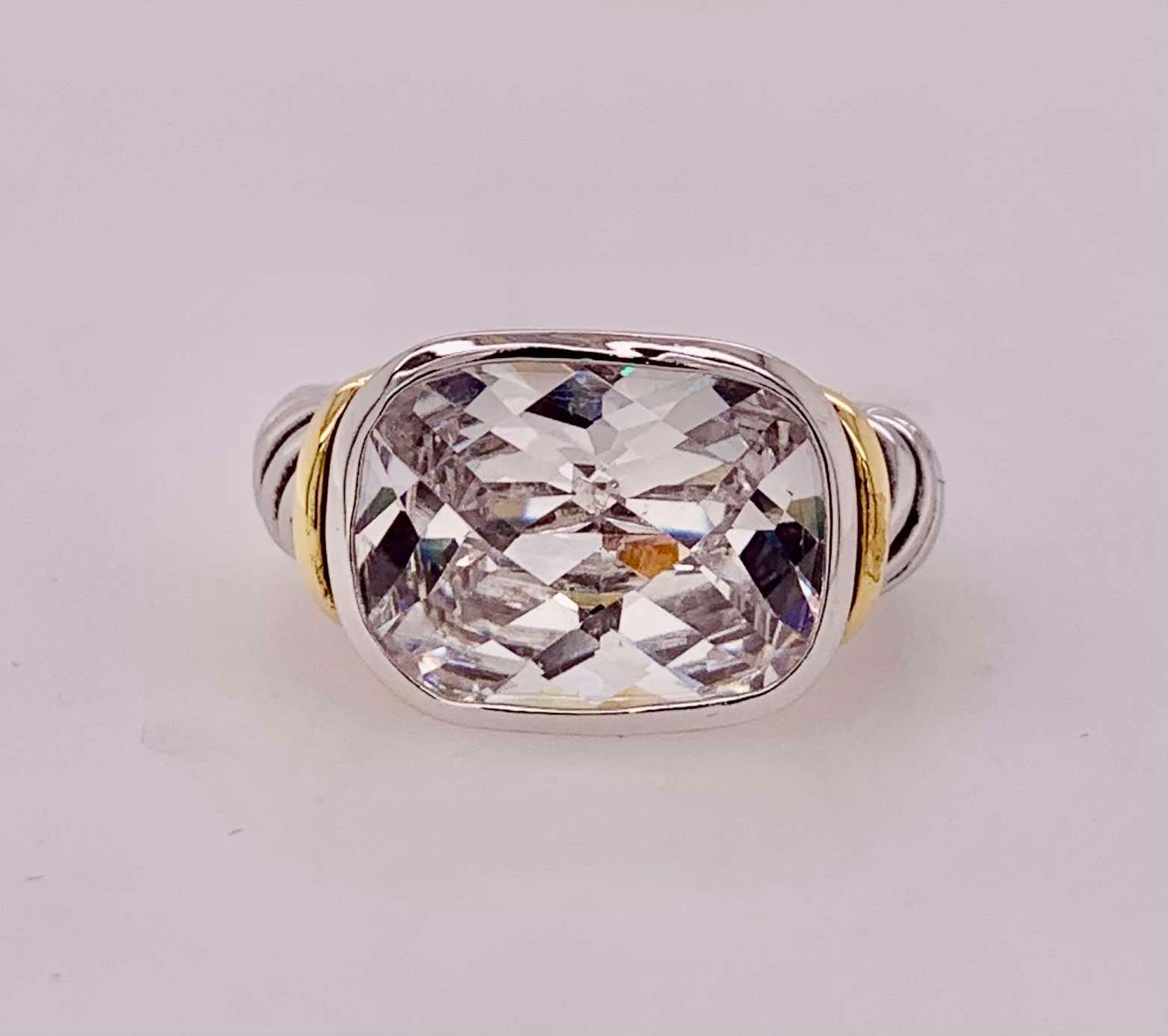 Sterling Silver Cubic Zirconia Ring