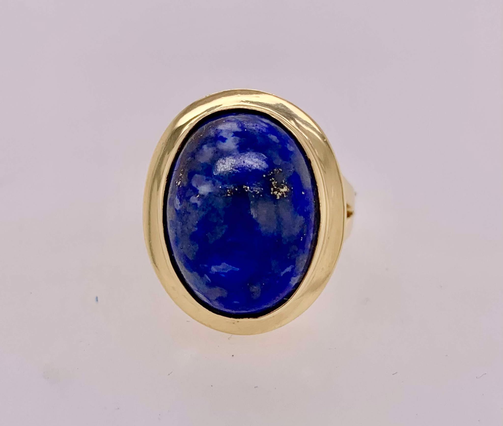 18K Estate Lapis Ring