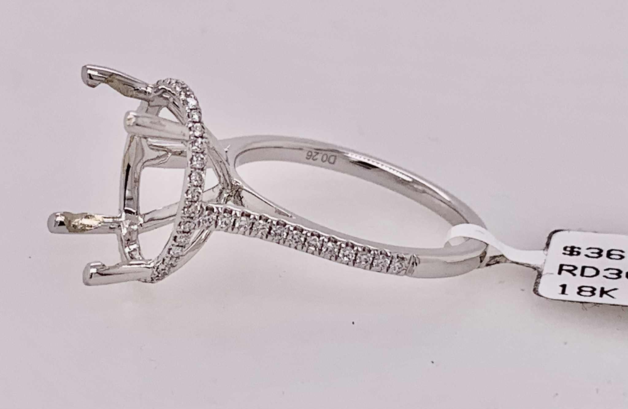 18K Diamond Semi-Mount