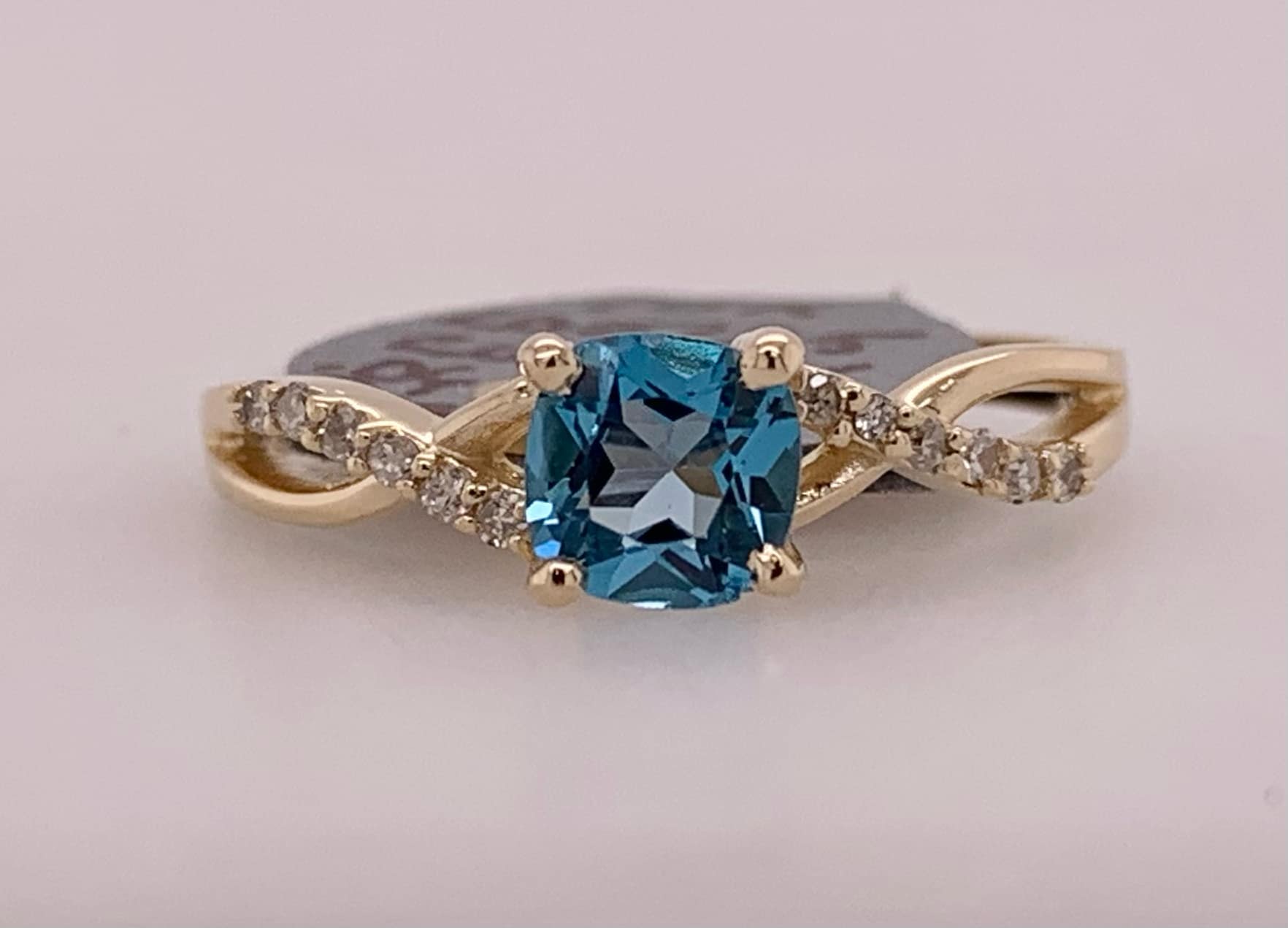 10K Diamond Birthstone Ring- December