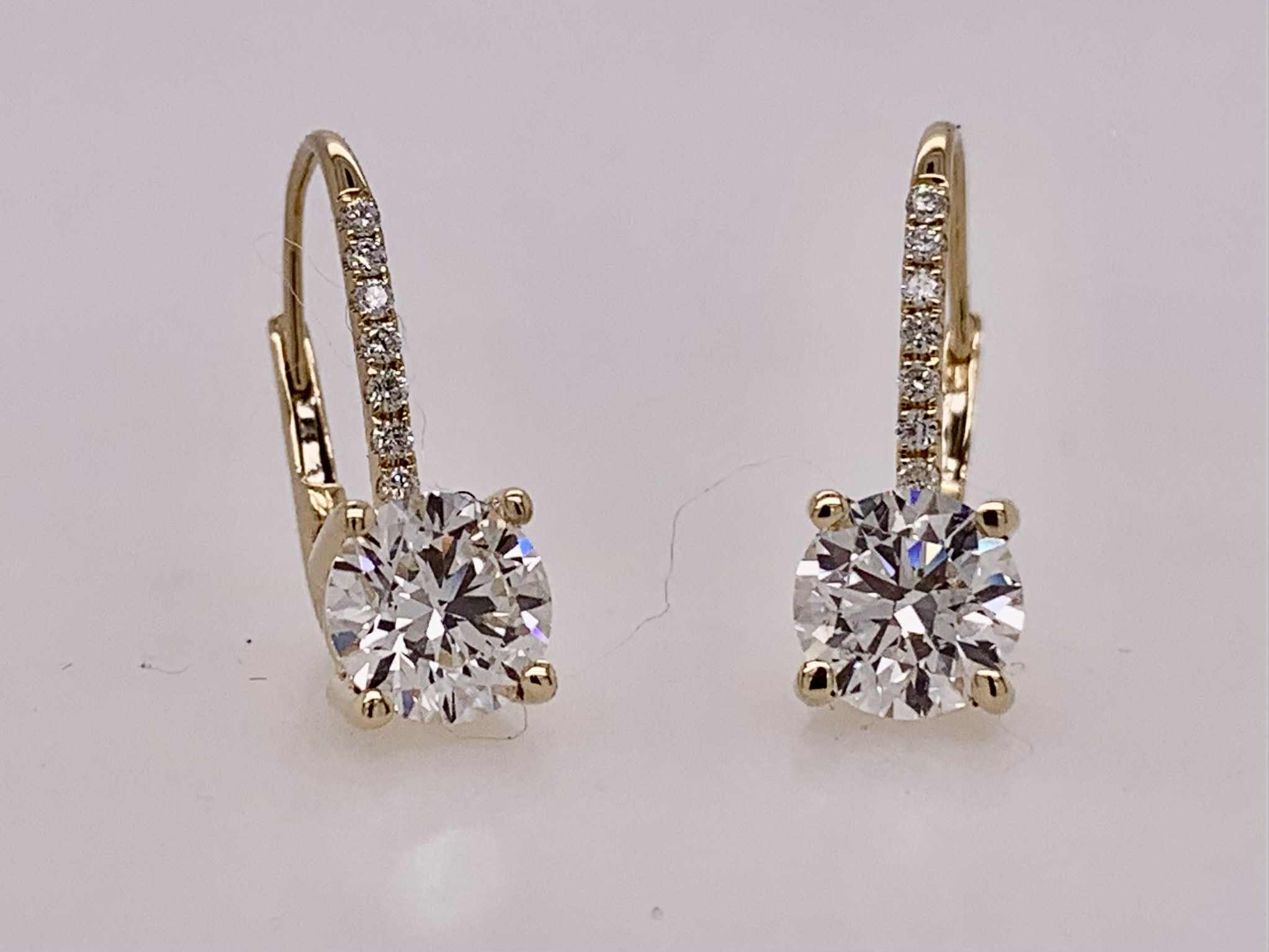 18K LAB Diamond Earrings
