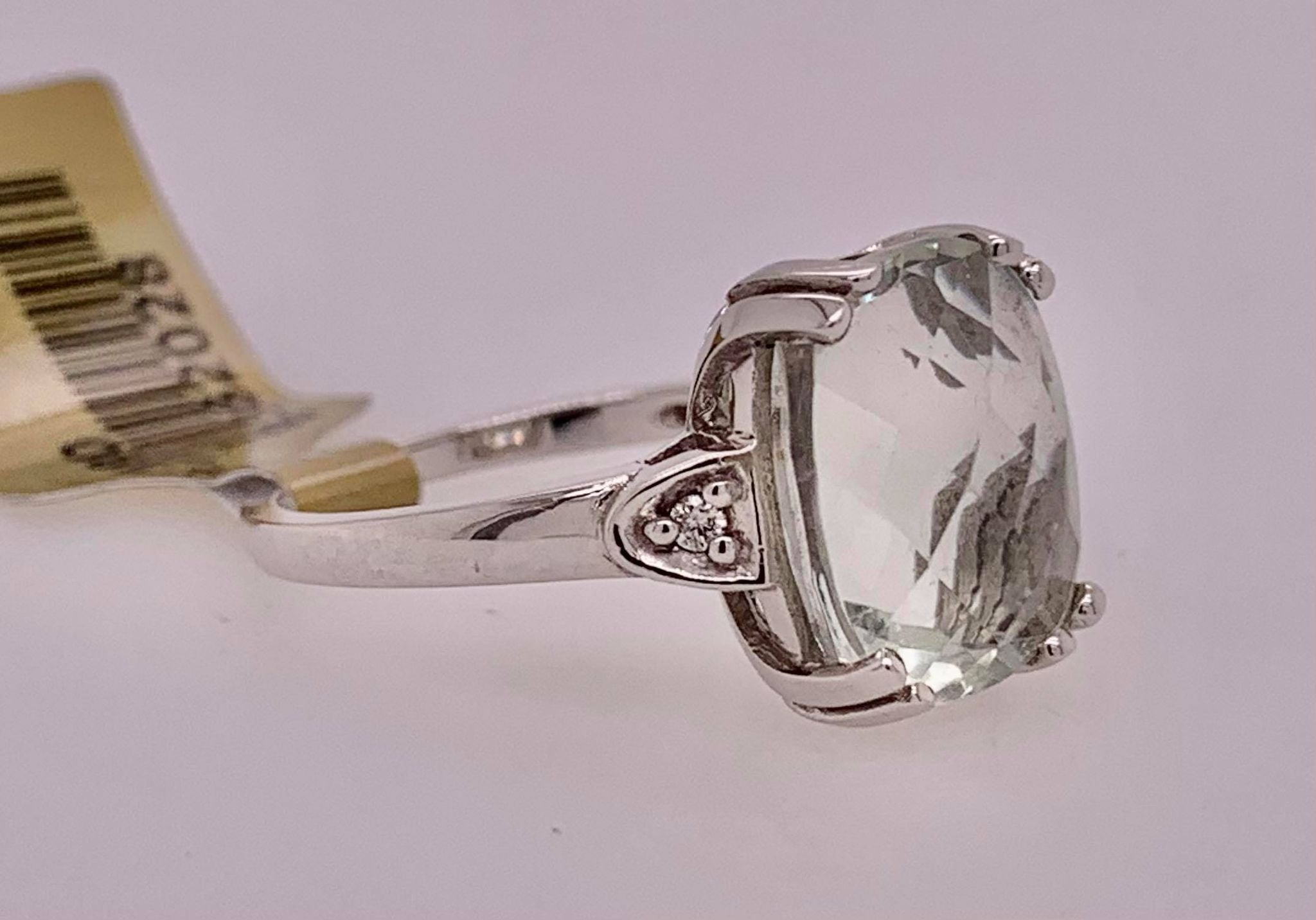 10K Amethyst & Diamond Ring