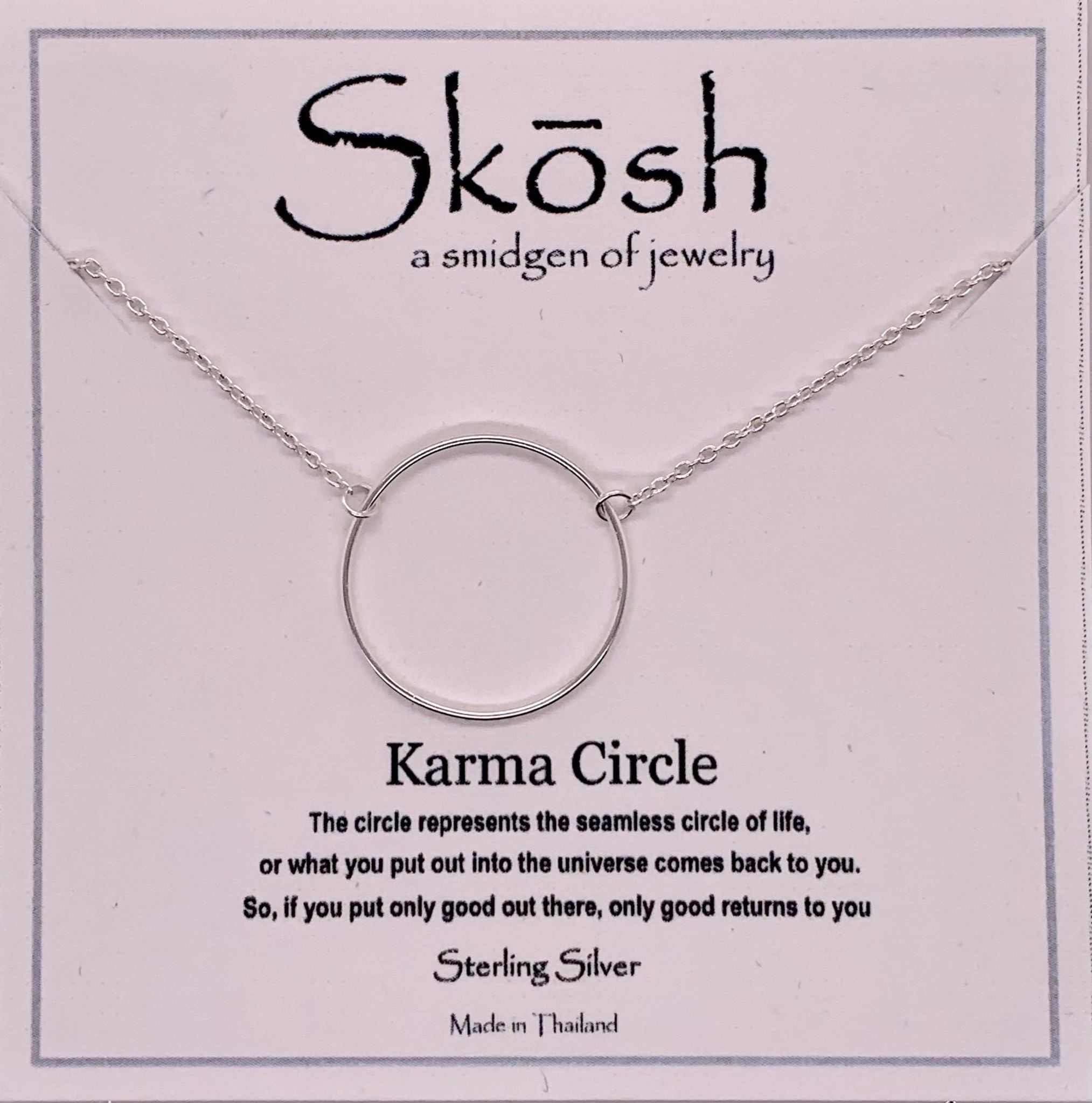 Skosh Karma Circle Necklace