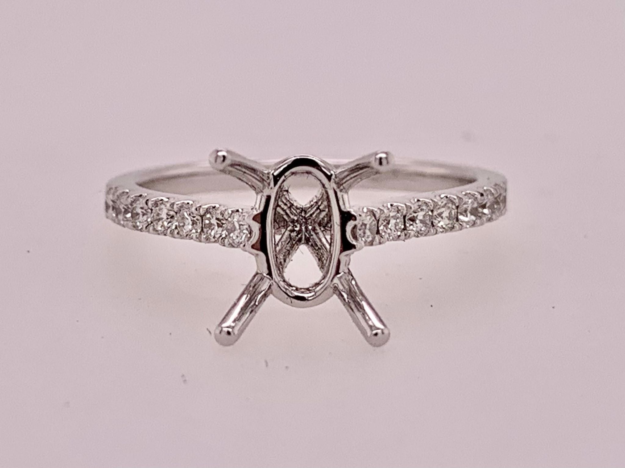 18K Diamond Semi-mount