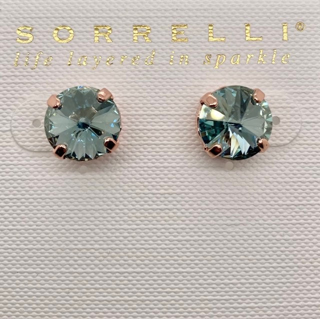 Round Crystal Stud Earring John Cauley Jeweler