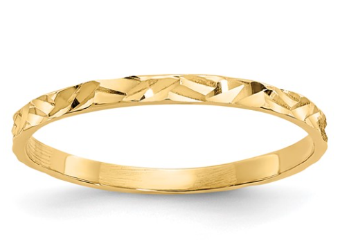 14K Child's Band Ring