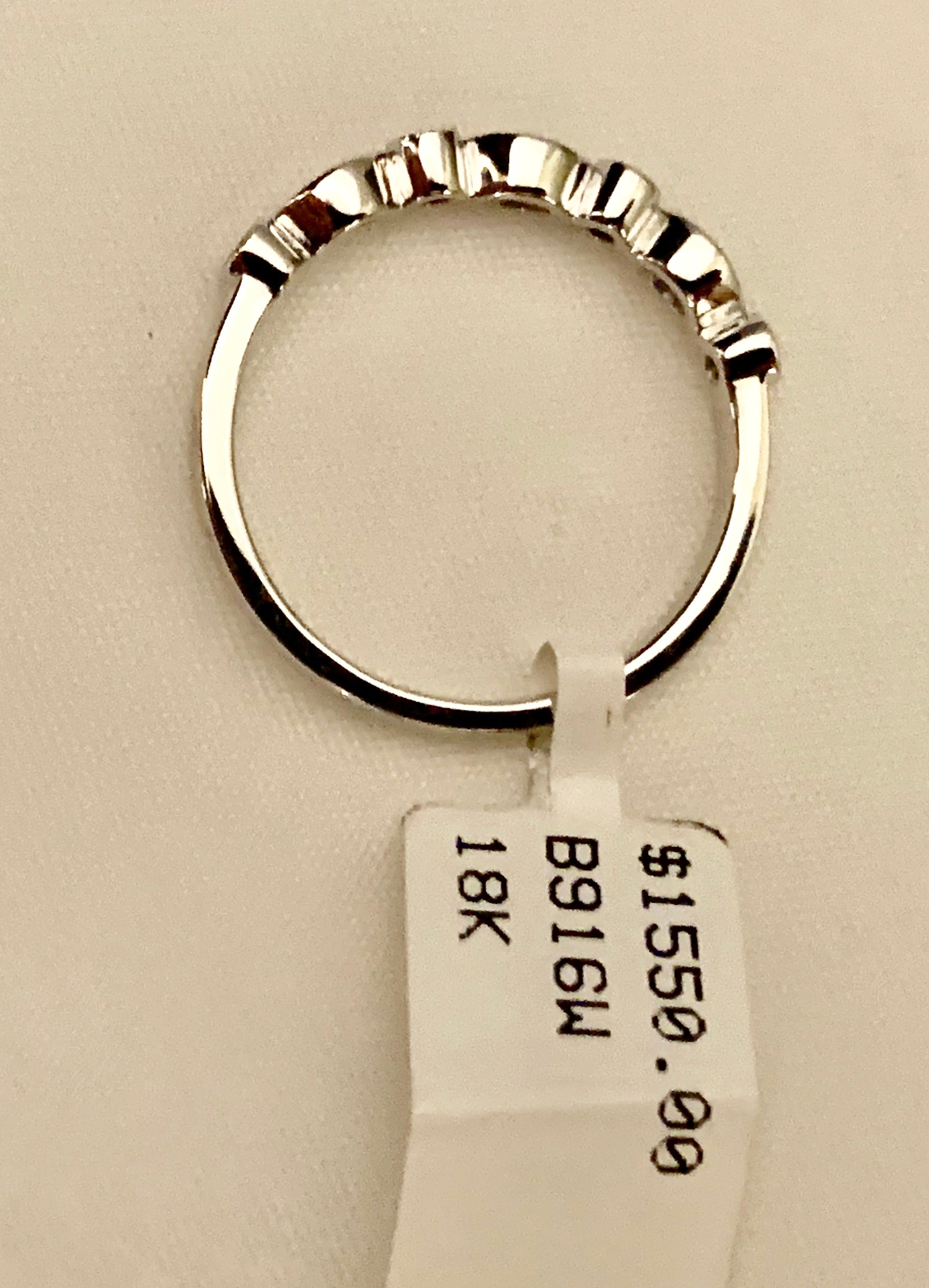 18K WHITE GOLD DIAMOND BAND