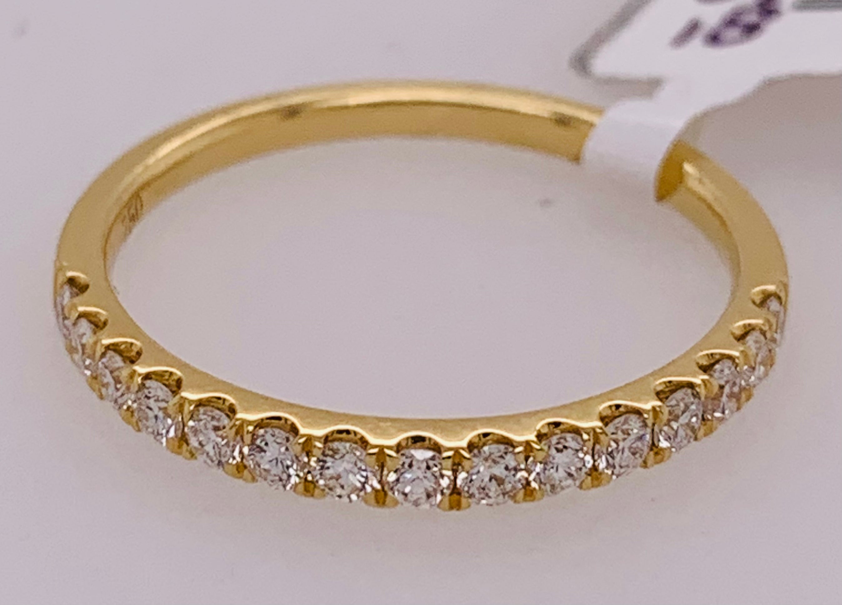 18K Gold Diamond Band