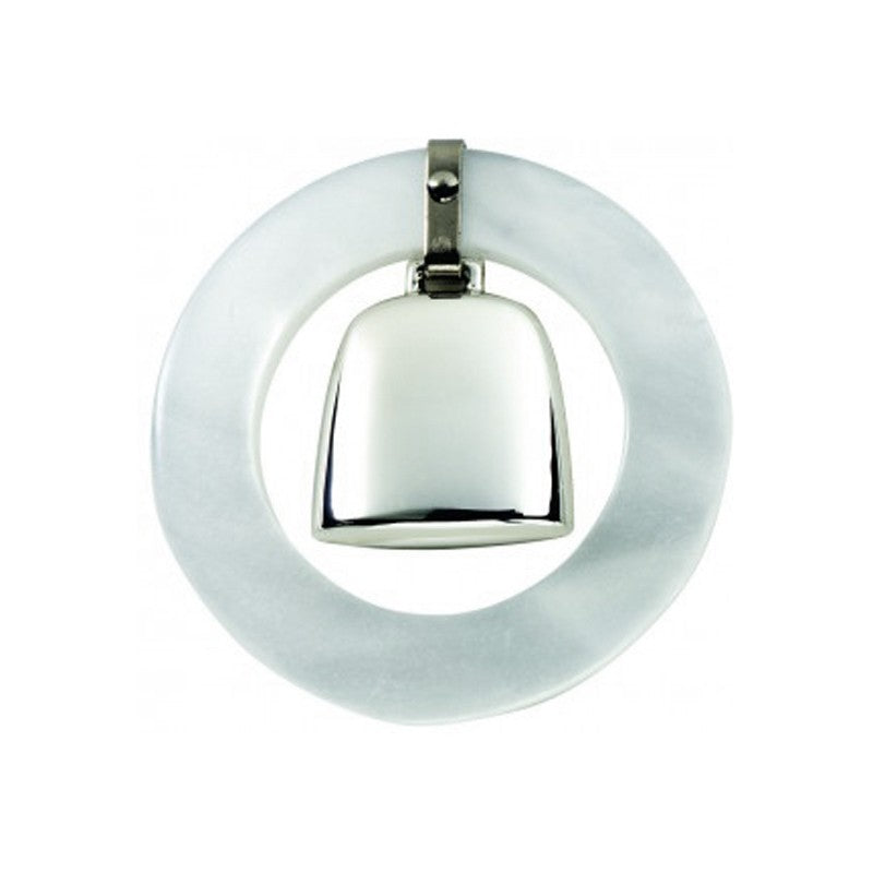 Sterling Silver Teething Ring Rattle