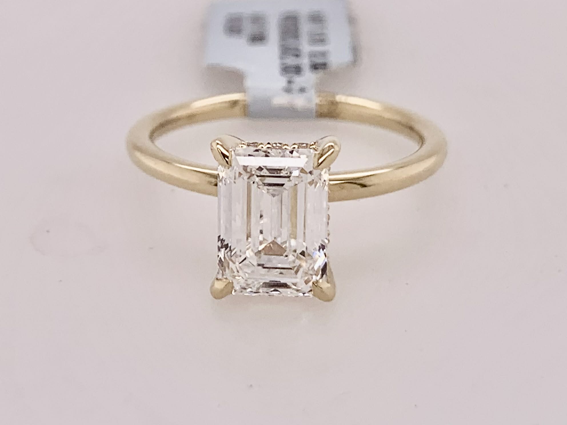 14K LAB Diamond Engagement Ring