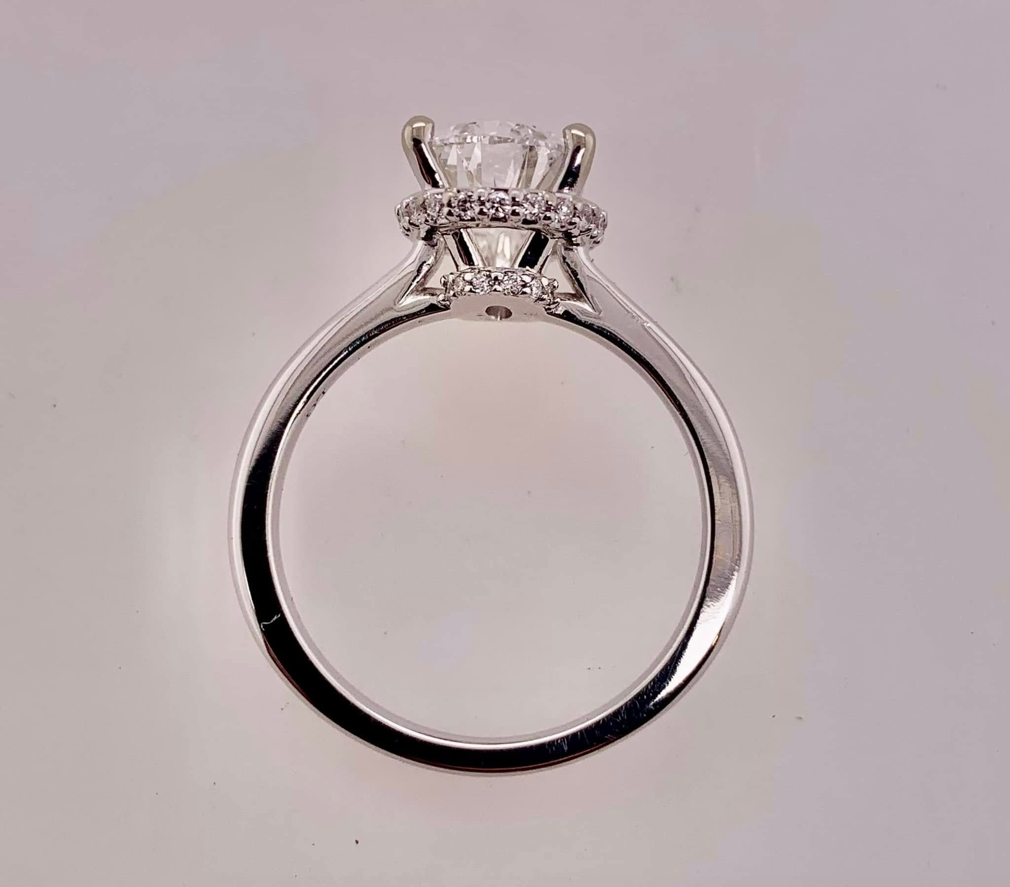 14K LAB Diamond Engagement Ring