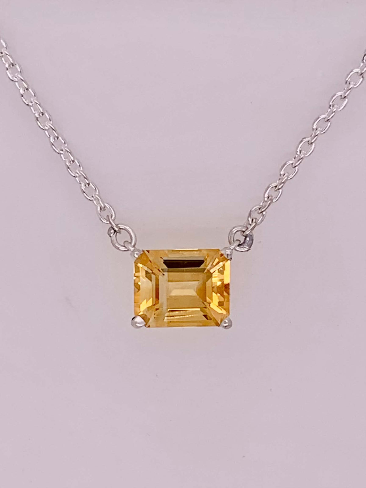 Sterling Silver Citrine Necklace