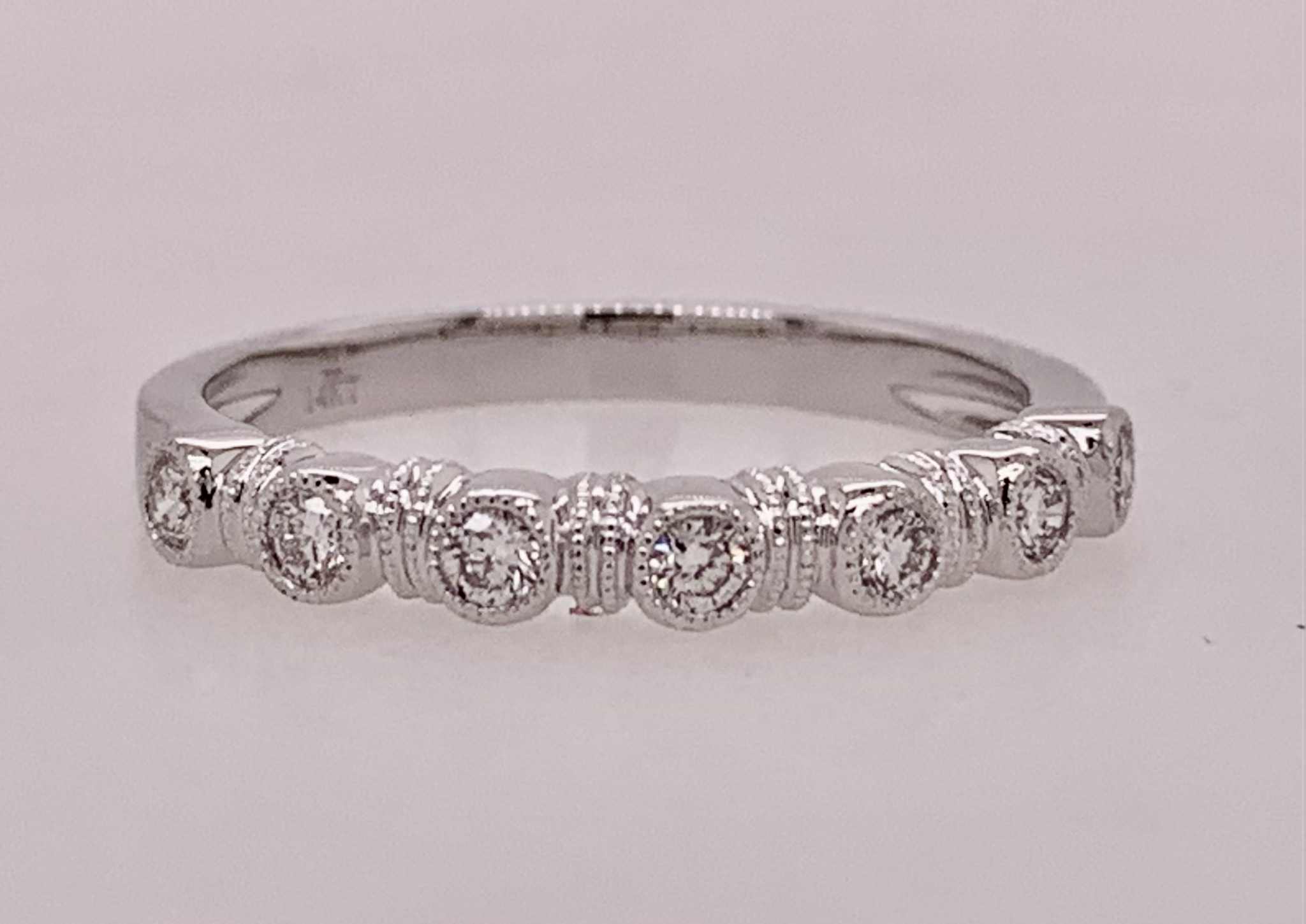 14K Diamond Band Ring