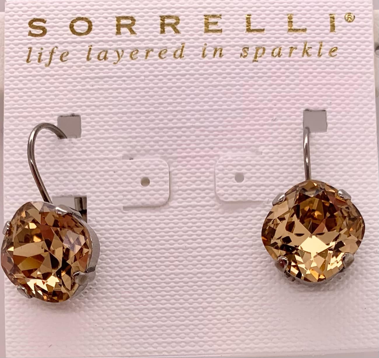 Sorrelli Single Drop Crystal Dangle Earrings