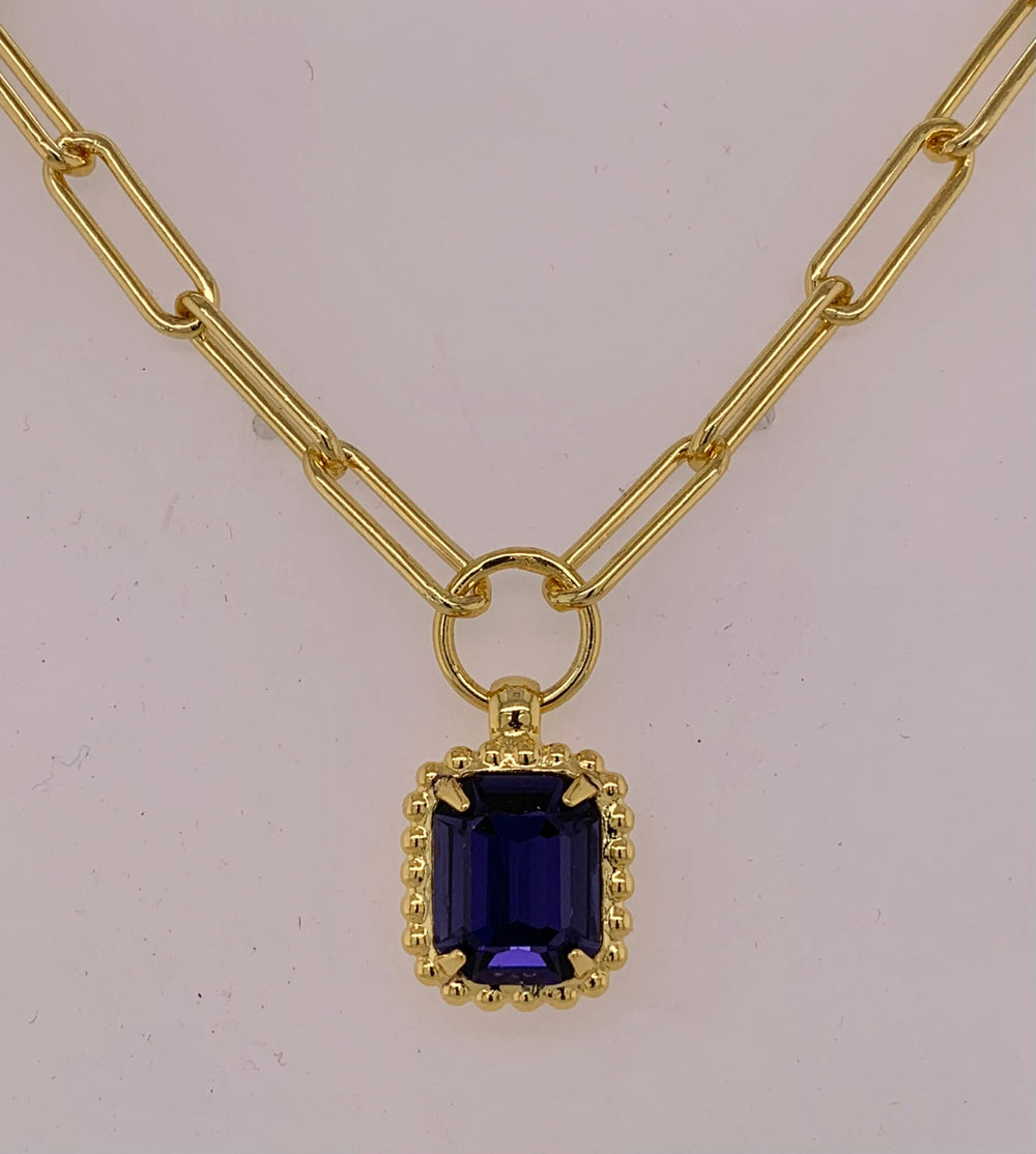 Octavia Scalloped Pendant Necklace