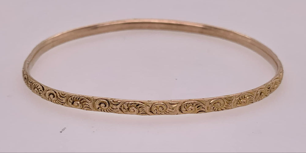 Vintage Estate Gold-Filled Slip-on Bangle