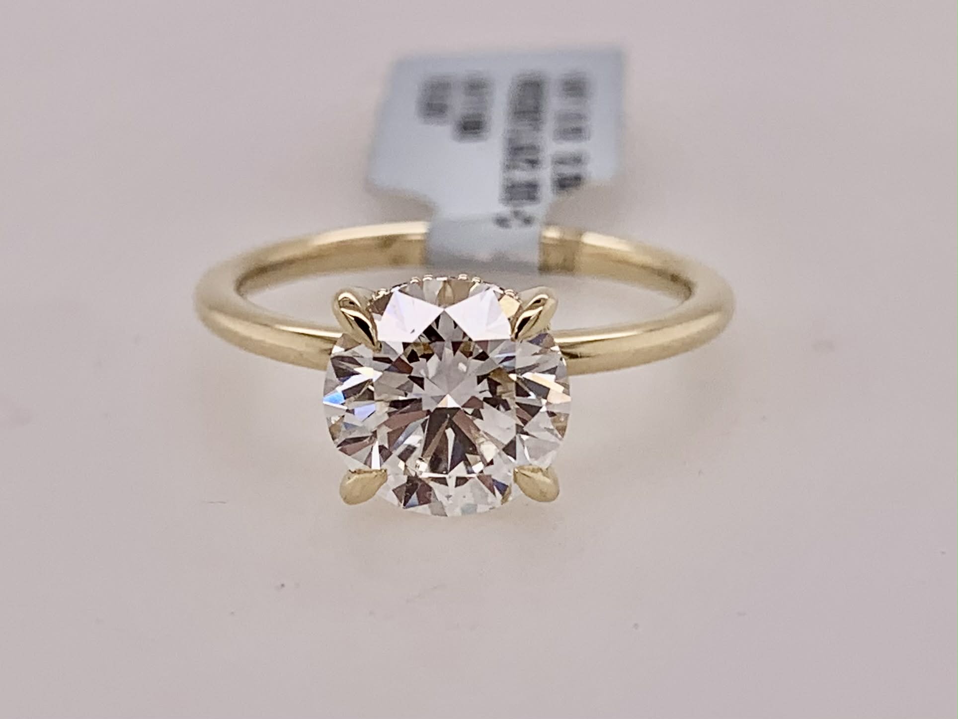 14K LAB Diamond Engagement Ring