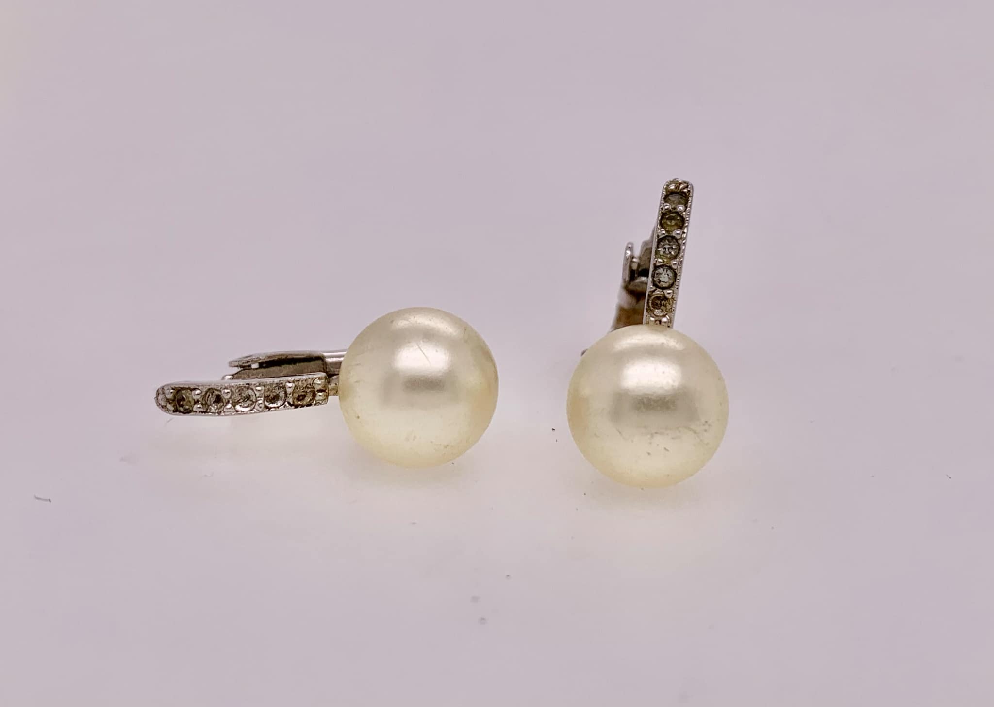 Estate Fashion Faux Pearl Clip-on Earrings