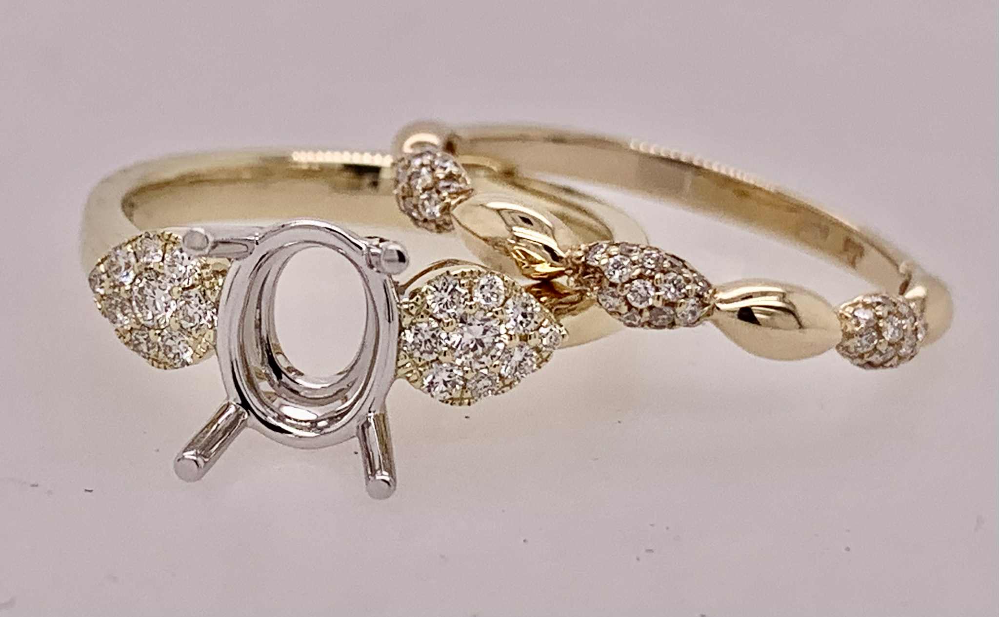 14K Diamond Band