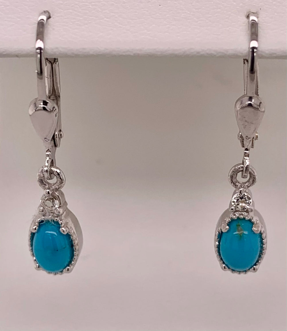 Sterling Turquoise Earrings