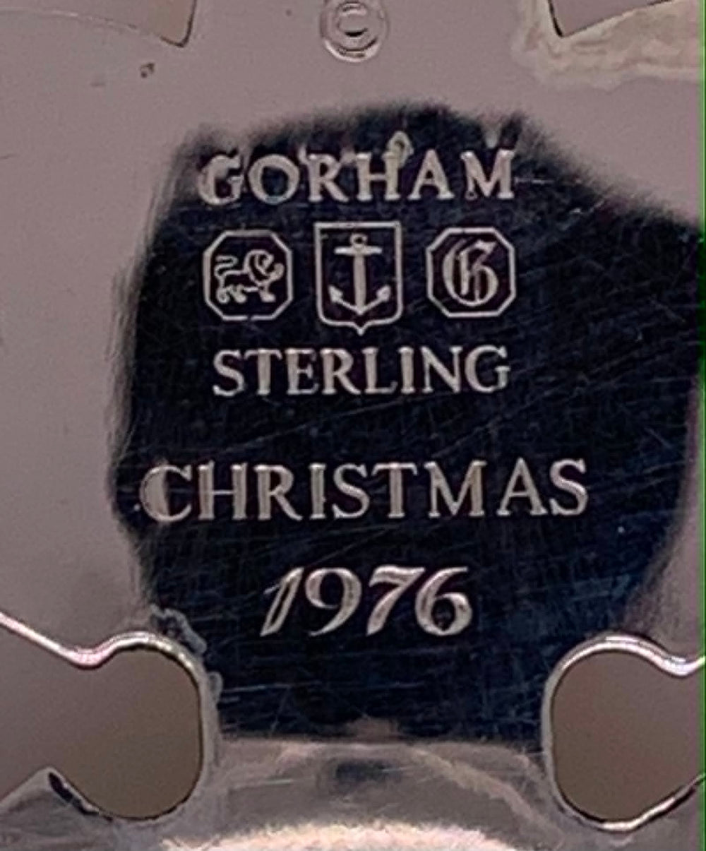 1976 Sterling Silver Gorham Collectible Christmas Ornament