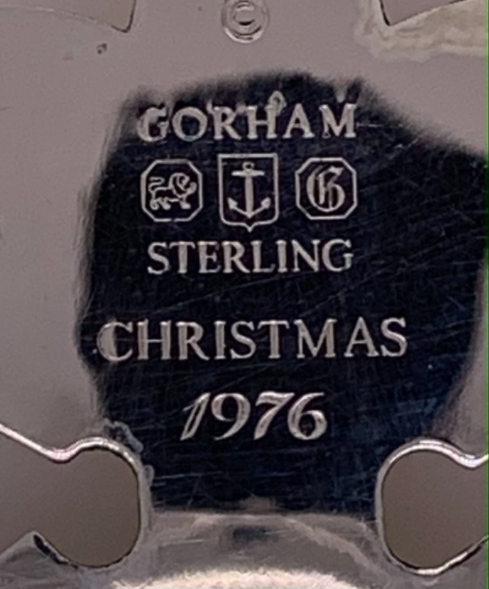 1976 Sterling Silver Gorham Collectible Christmas Ornament (Copy)