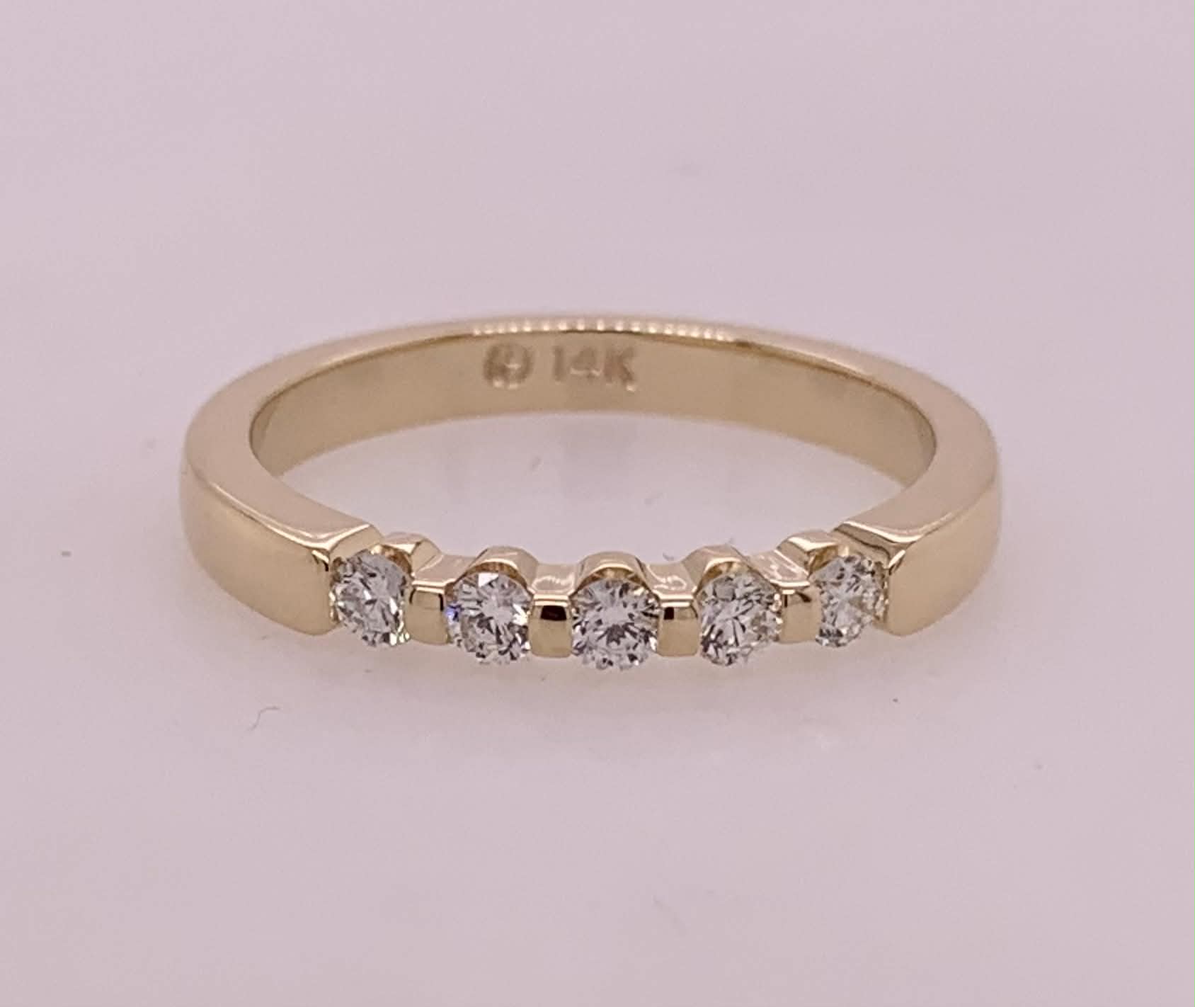 14K Diamond Anniversary Band