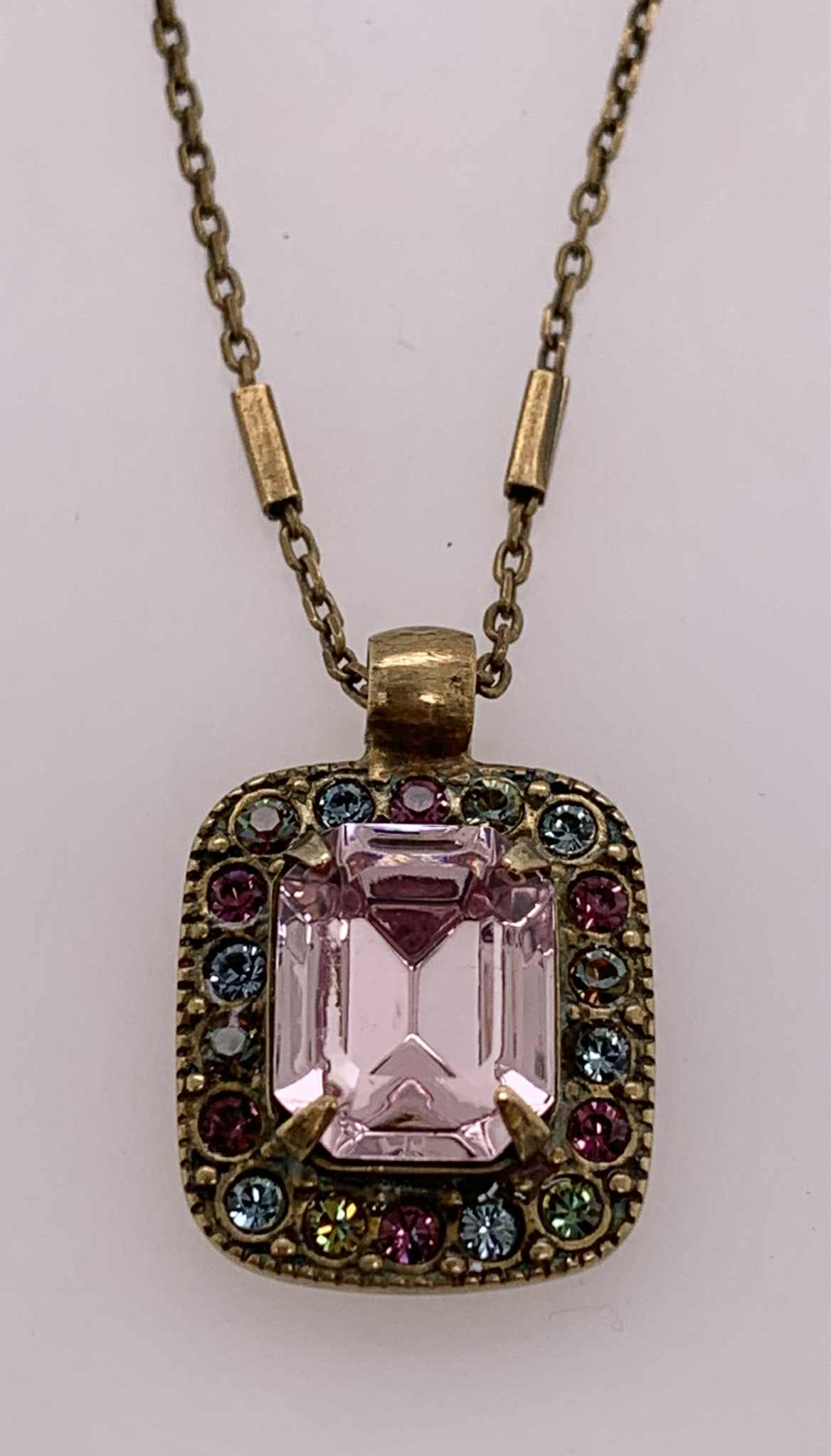 Sorrelli Emerald Cut Crystal Necklace