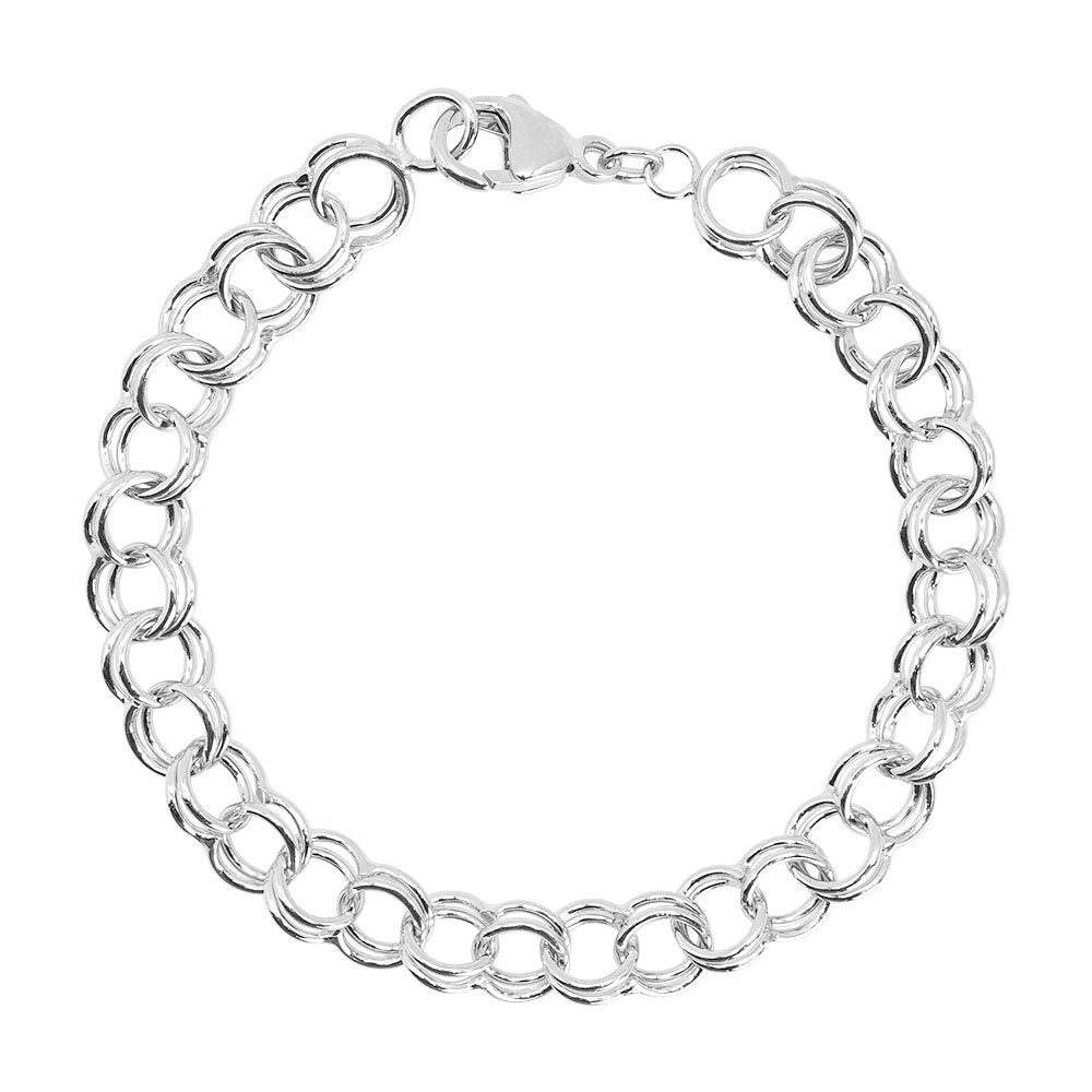 Rembrandt Large Double Link Curb Classic Bracelet