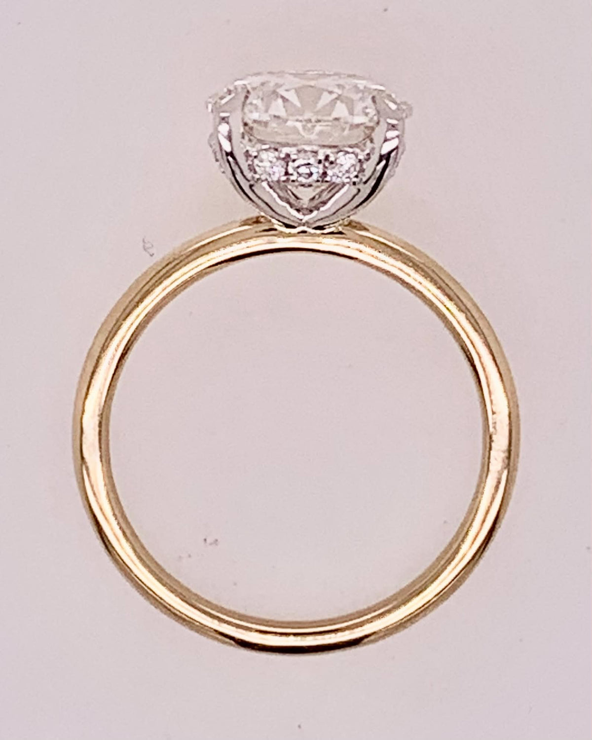 14K LAB Diamond Engagement Ring