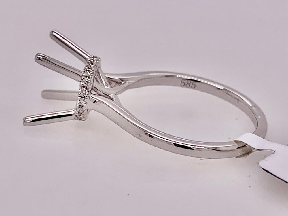 14K Diamond Semi Mount