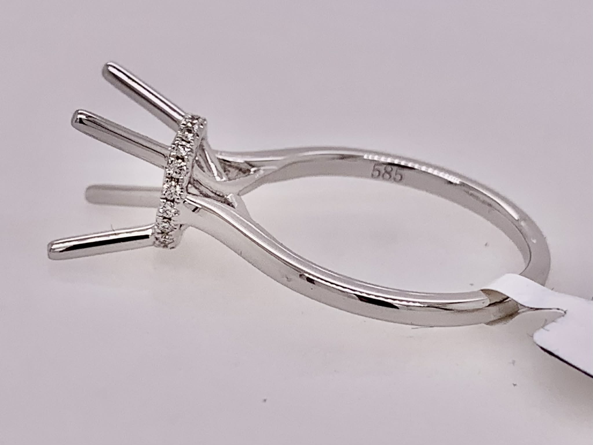 14K Diamond Semi Mount