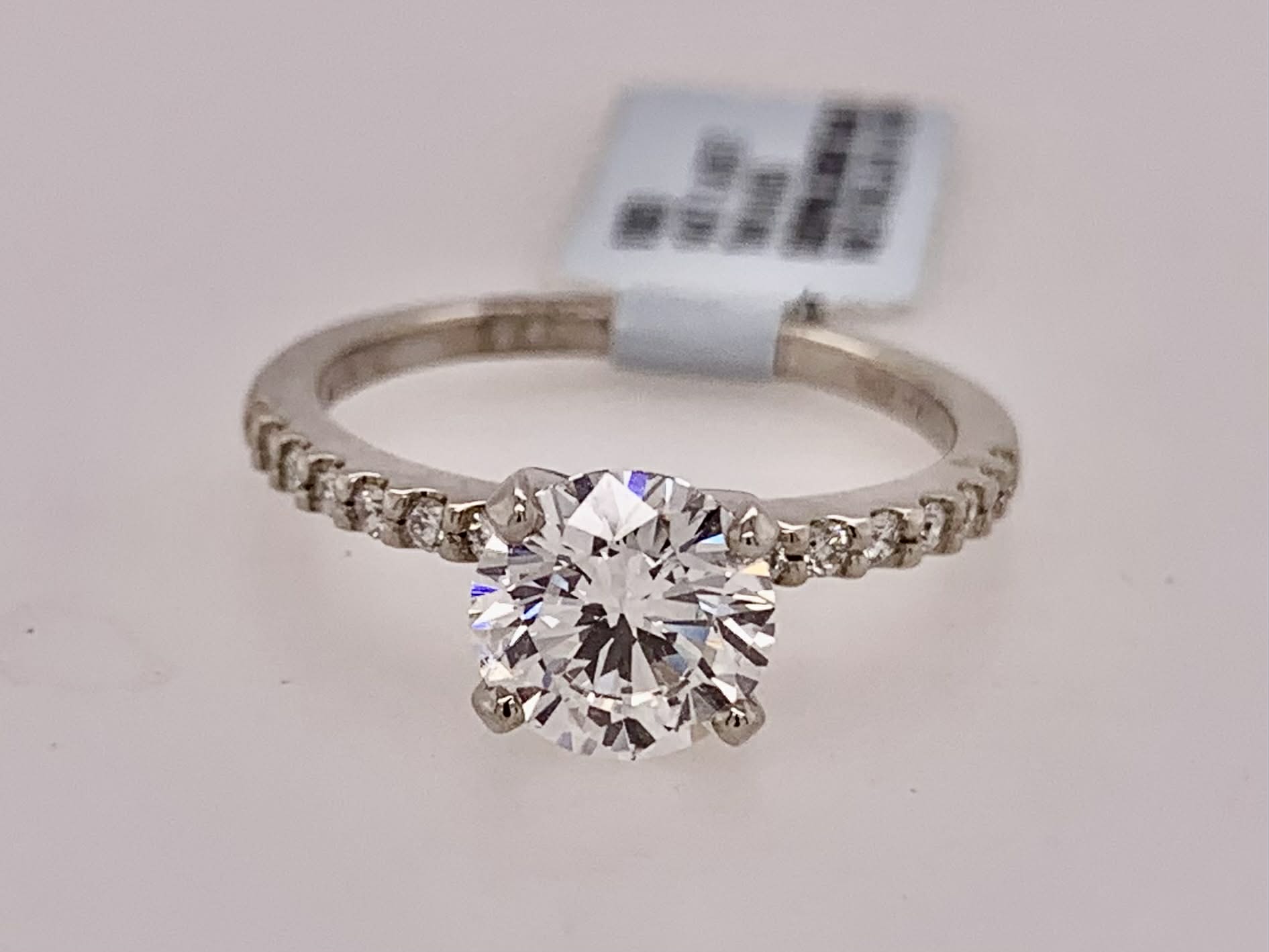 14K LAB Diamond Engagement Ring