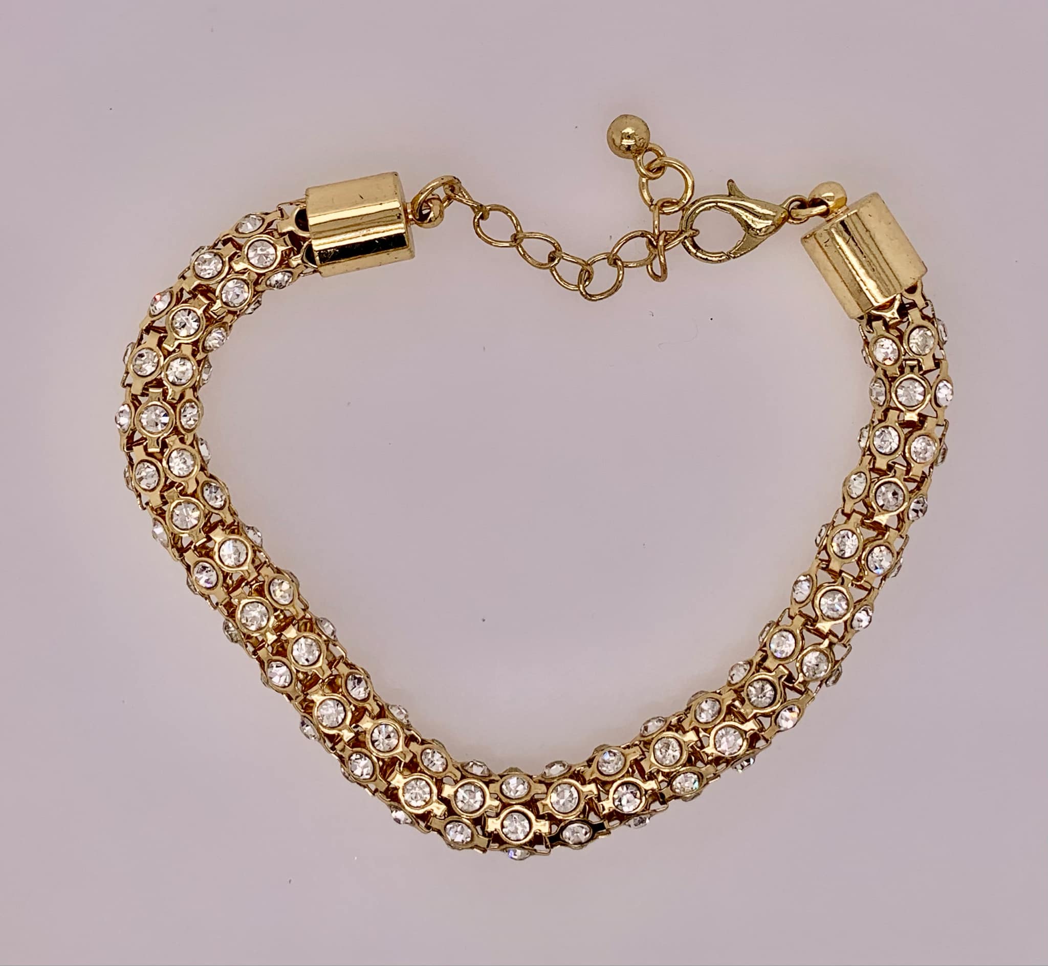 Estate Clear Crystal Bracelet