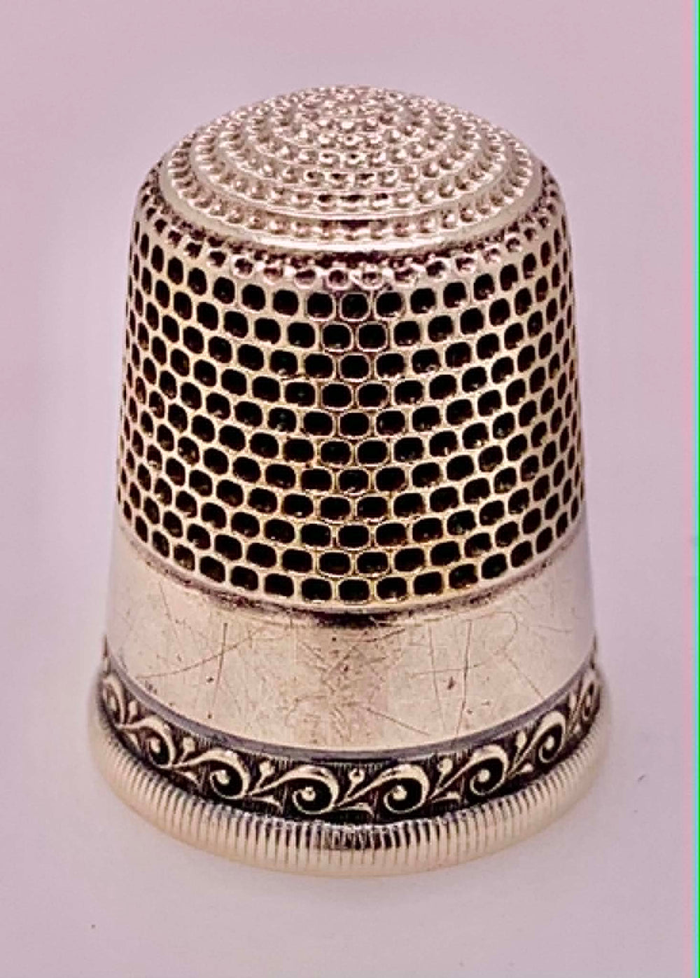 Estate Sterling Silver Thimble