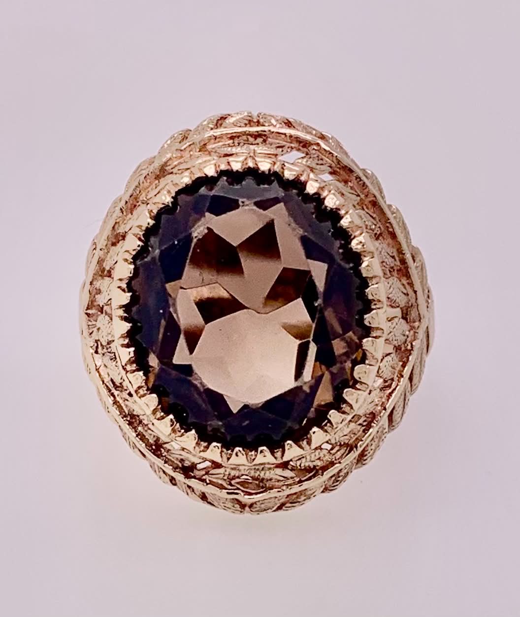 Estate Smokey Quartz Ring