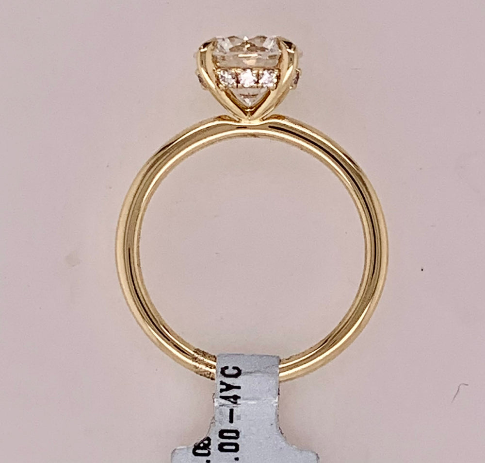 14K LAB Diamond Engagement Ring