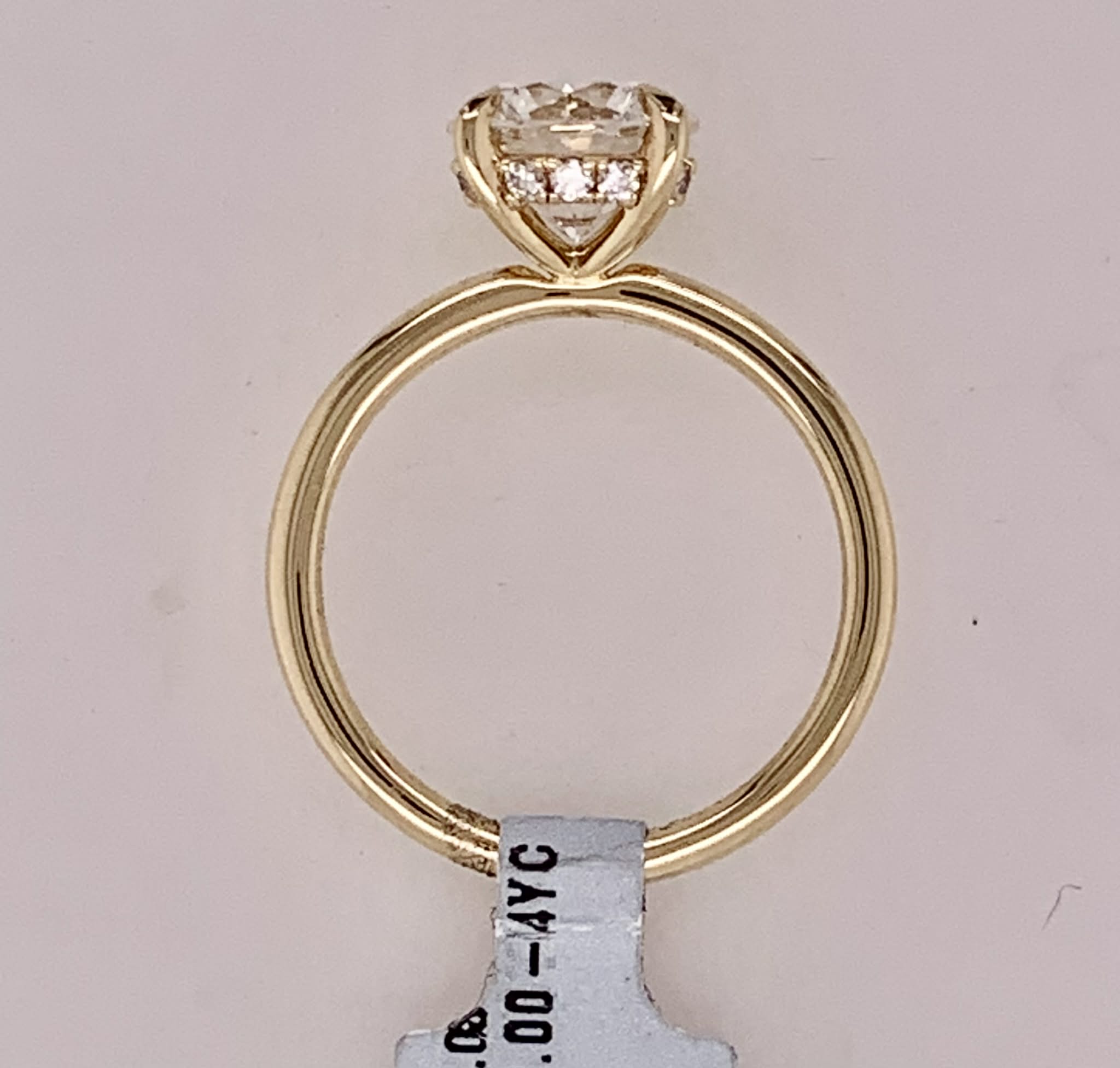 14K LAB Diamond Engagement Ring
