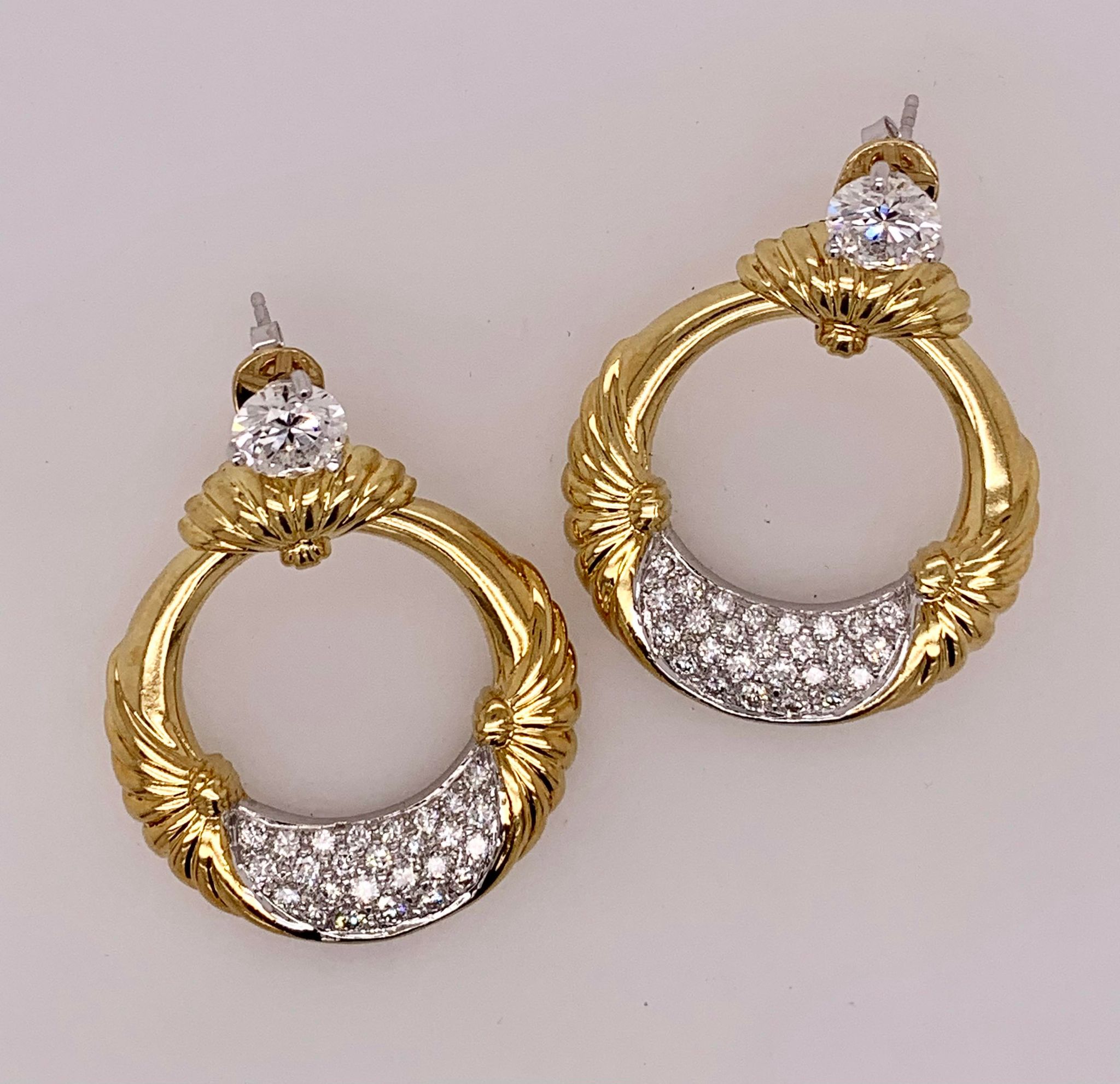 18K Diamond Earring Jackets