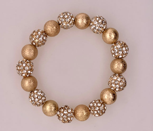 Josef CZ Ball Bracelet GOLD