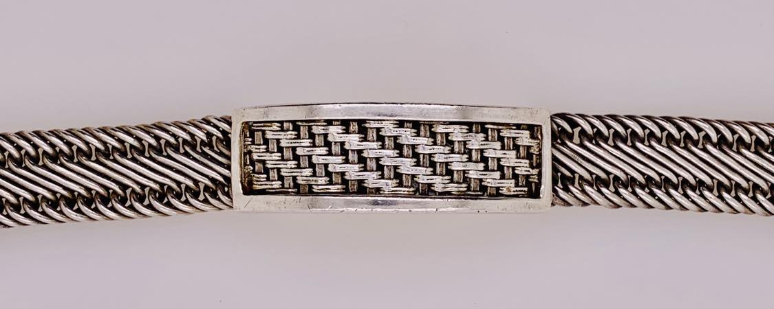 Lois Hill Sterling Silver Woven Bracelet