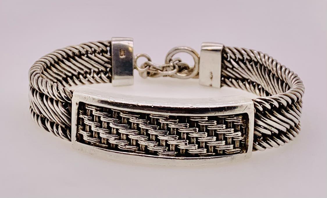 Lois Hill Sterling Silver Woven Bracelet