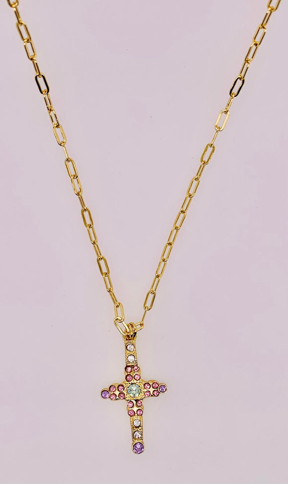 Bridget Cross Pendant Necklace