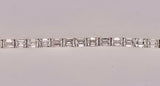 14K White Gold Emerald Cut Tennis Bracelet