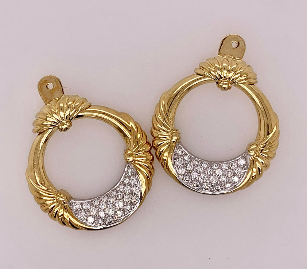 18K Diamond Earring Jackets