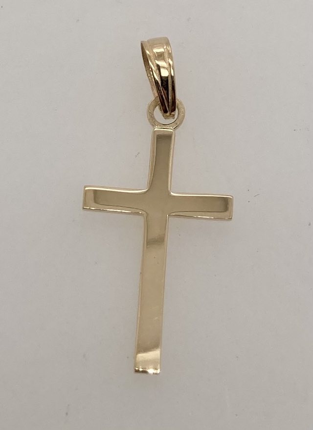 14k Polished Cross Pendant